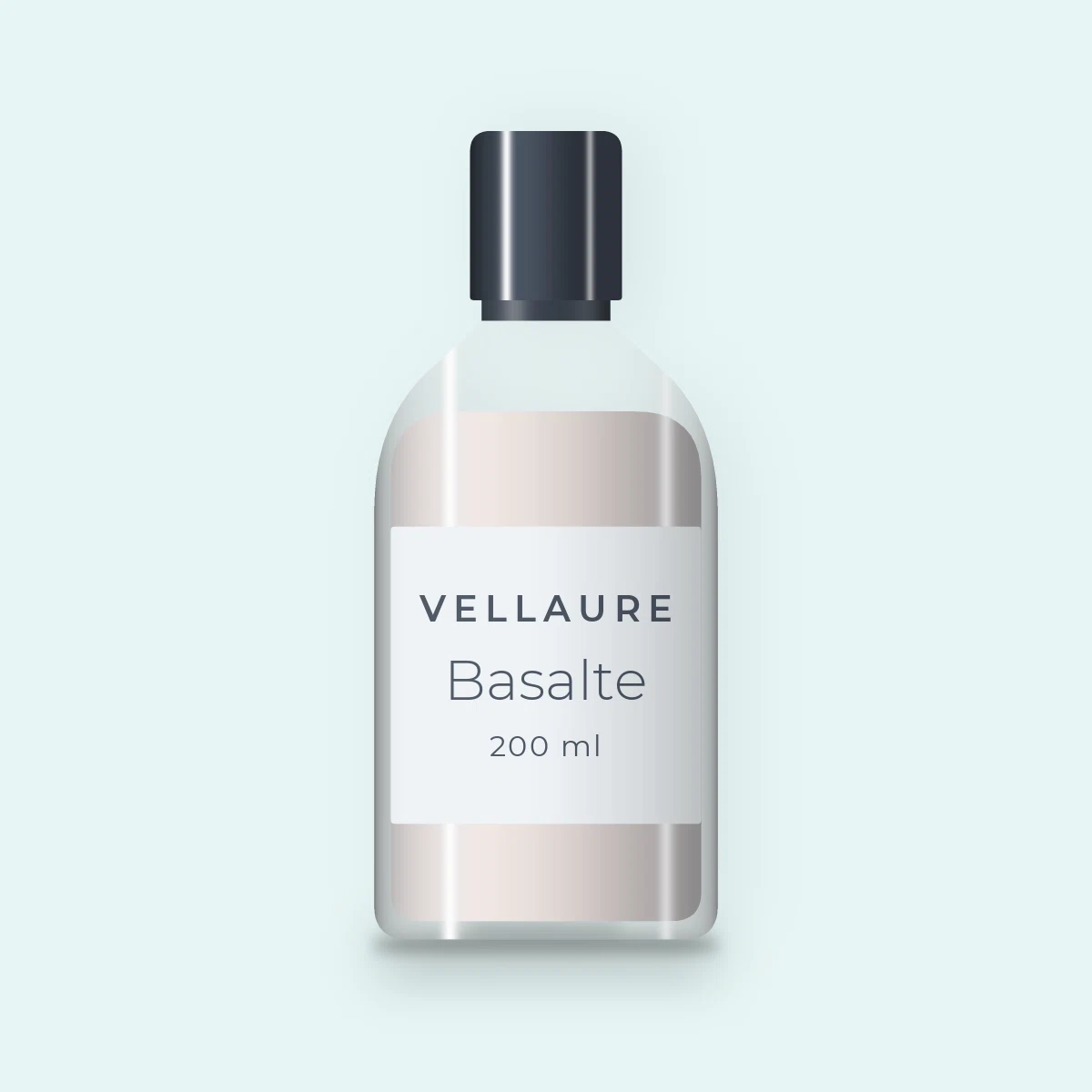 Nettoyant visage peaux sensibles Basalte – Vellaure, flacon 200 ml