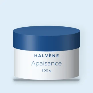 Gommage corps Apaisance à l'huile de macadamia – Halvène, pot 300 g