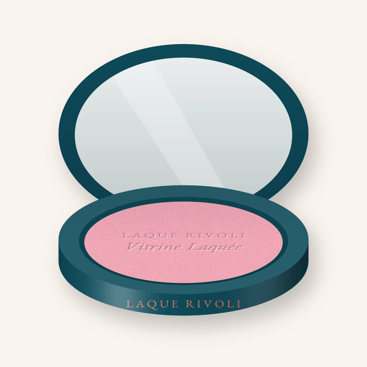 Blush fraîcheur Vitrine Laquée – Laque Rivoli, boîtier 4 g, teinte 02 Rose tendre