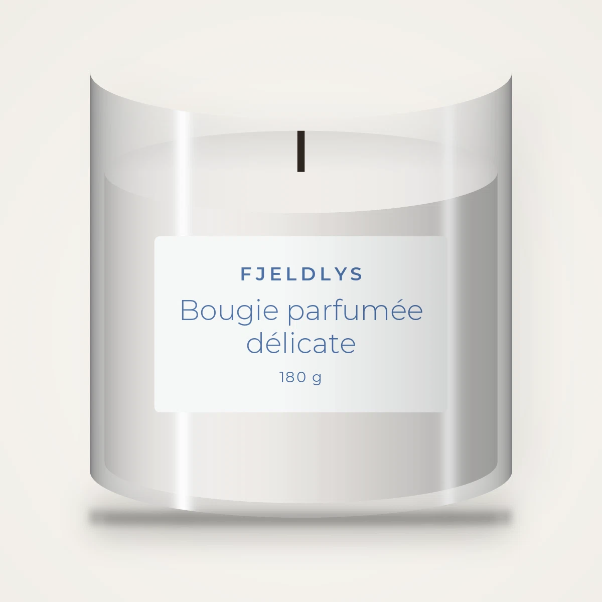 Bougie parfumée délicate à la sauge sclarée – Fjeldlys, pot en verre 180 g