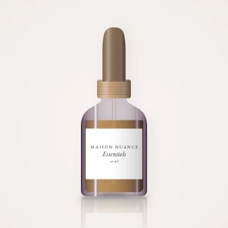 Huile capillaire brillance miroir Essentiels – Maison Nuance, flacon compte-gouttes 30 ml