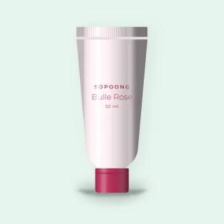 Crème hydratante Bulle Rose à l'huile d'argan – Sopoong, tube 50 ml