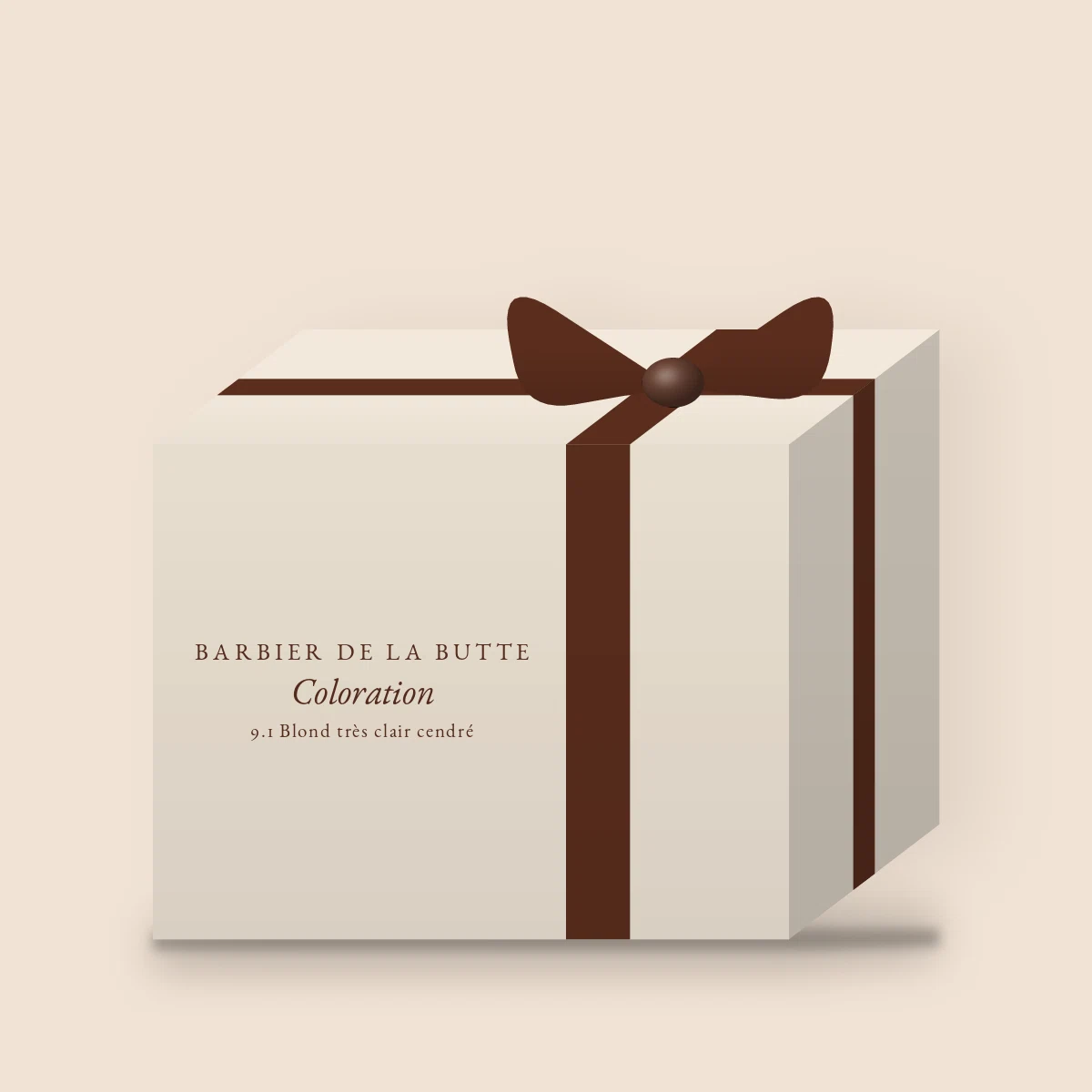 Coloration crème longue tenue à l'huile de babassu – Barbier de la Butte, coffret, teinte 9.1 Blond très clair cendré