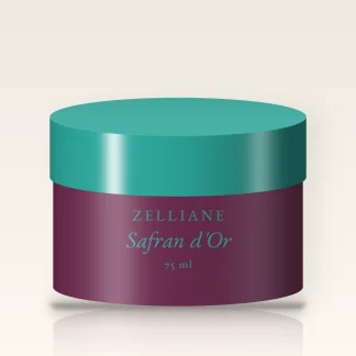 Masque visage Safran d'Or au rhassoul – Zelliane, pot 75 ml
