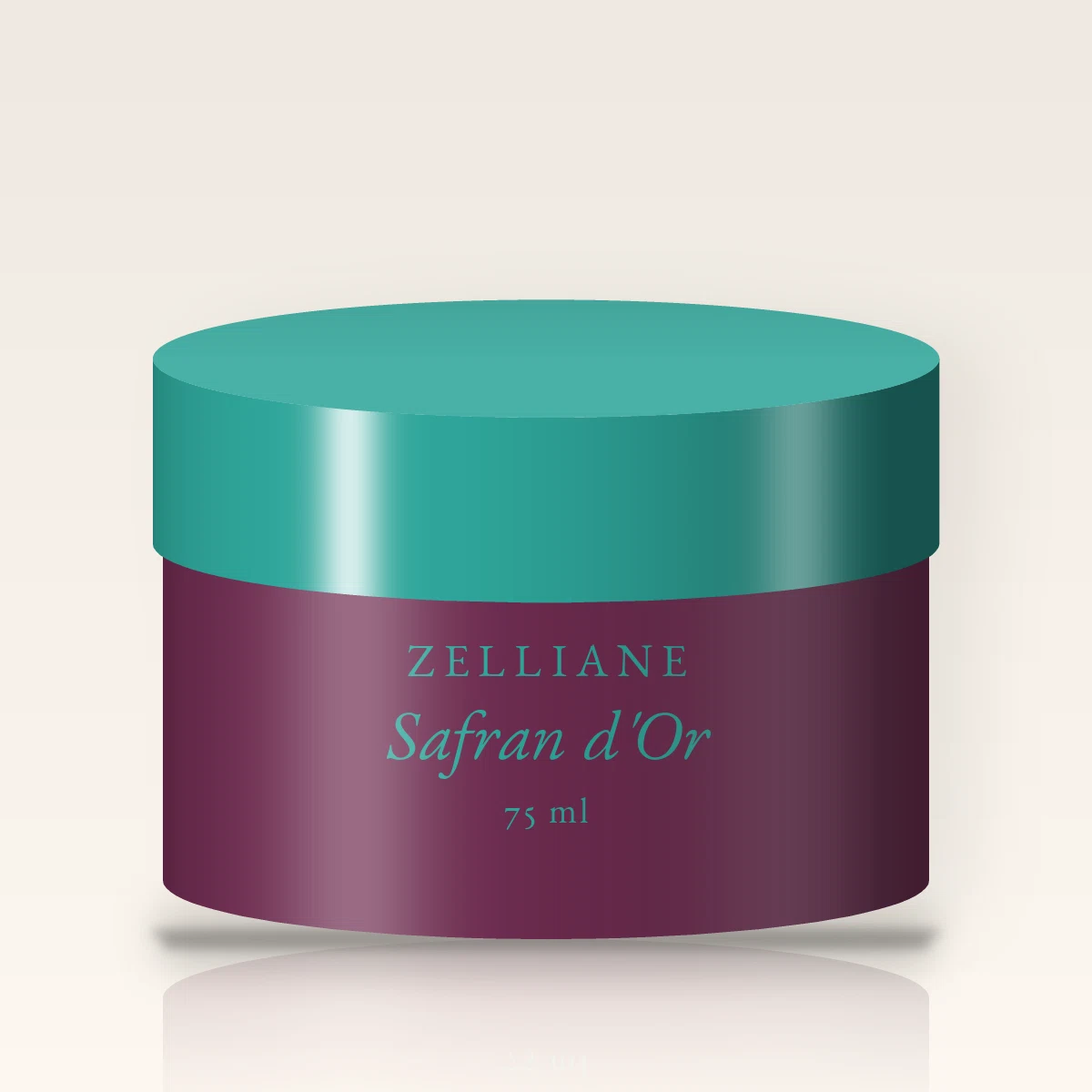 Masque visage Safran d'Or au rhassoul – Zelliane, pot 75 ml
