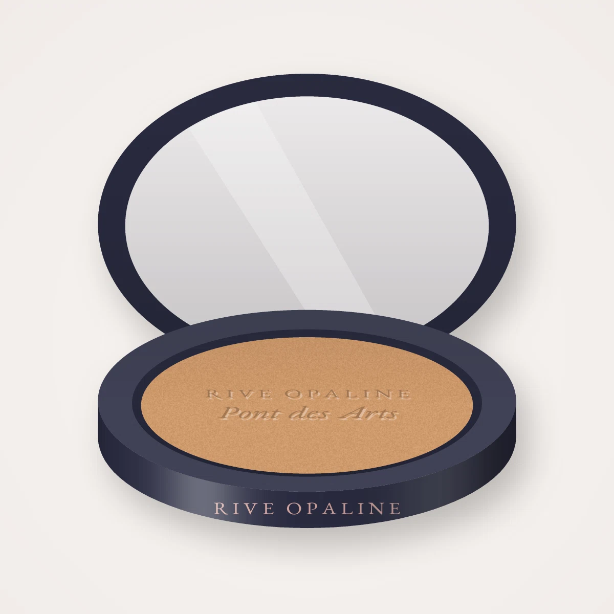 Terre de soleil haute pigmentation Pont des Arts – Rive Opaline, boîtier 10 g, teinte 03 Blond doré