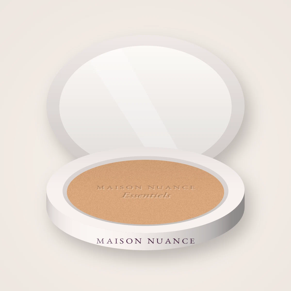 Terre de soleil sans effet plâtre Essentiels – Maison Nuance, boîtier 15 g, teinte 01 Hâle léger
