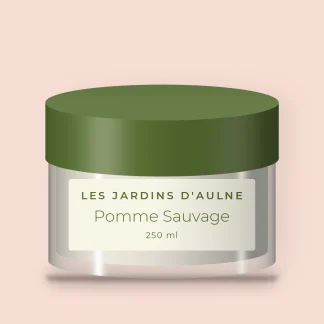 Masque capillaire lissant Pomme Sauvage – Les Jardins d'Aulne, pot 250 ml