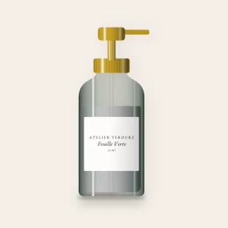Crème hydratante veloutée Feuille Verte – Atelier Verdure, flacon-pompe 50 ml