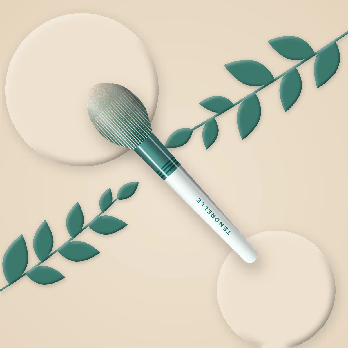 Brosse Cocon Tendre en bois d'acacia – Tendrelle, photo d'ambiance