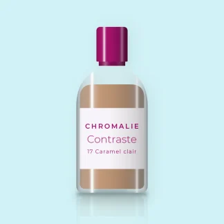 Fond de teint Contraste couvrant – Chromalie, flacon 30 ml, teinte 17 Caramel clair
