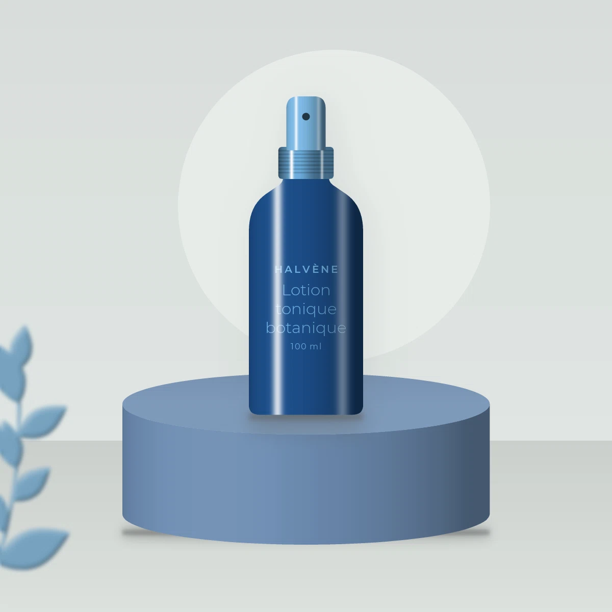 Lotion tonique botanique à l'acide hyaluronique – Halvène, photo d'ambiance