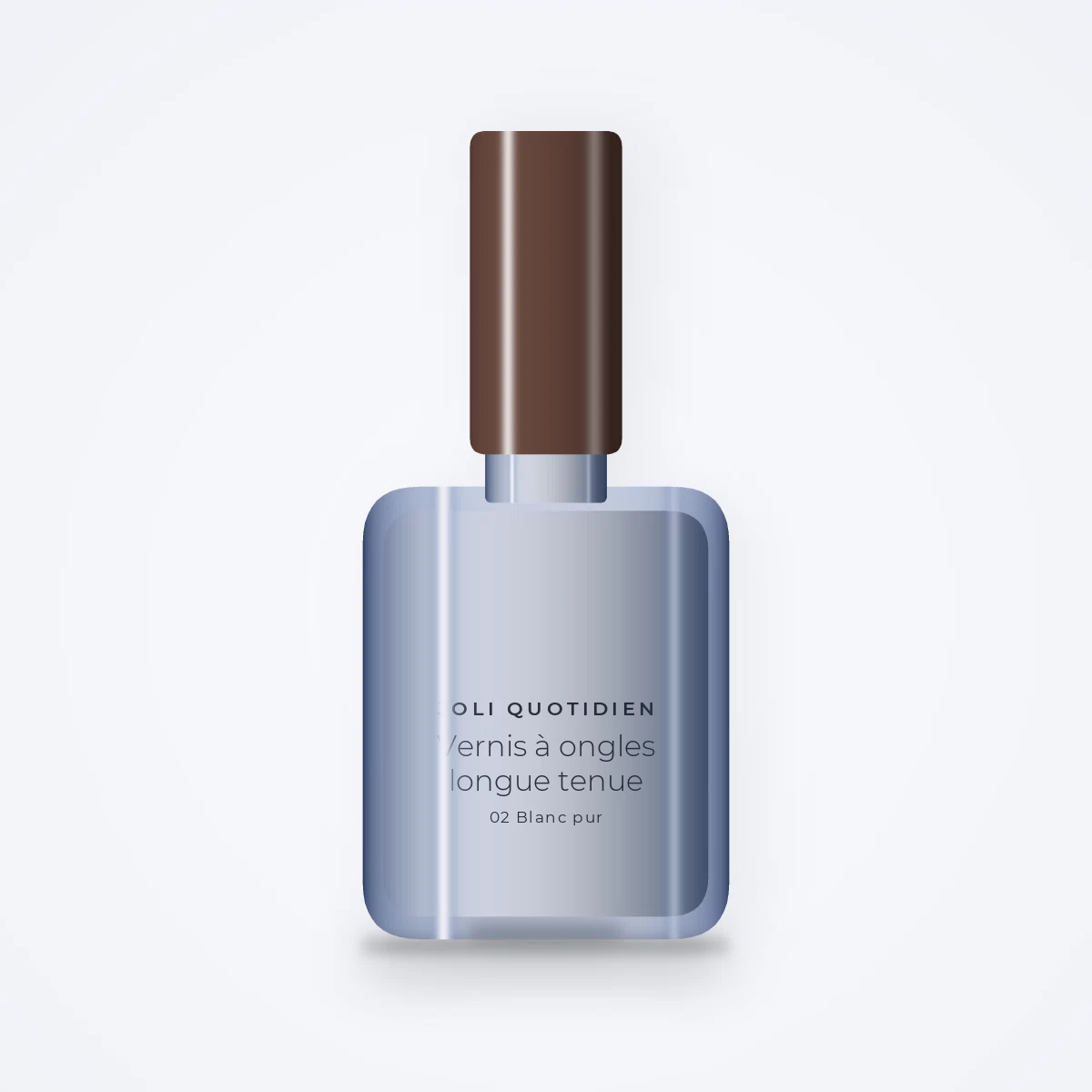 Vernis à ongles longue tenue à la biotine – Joli Quotidien, flacon 5 ml, teinte 02 Blanc pur