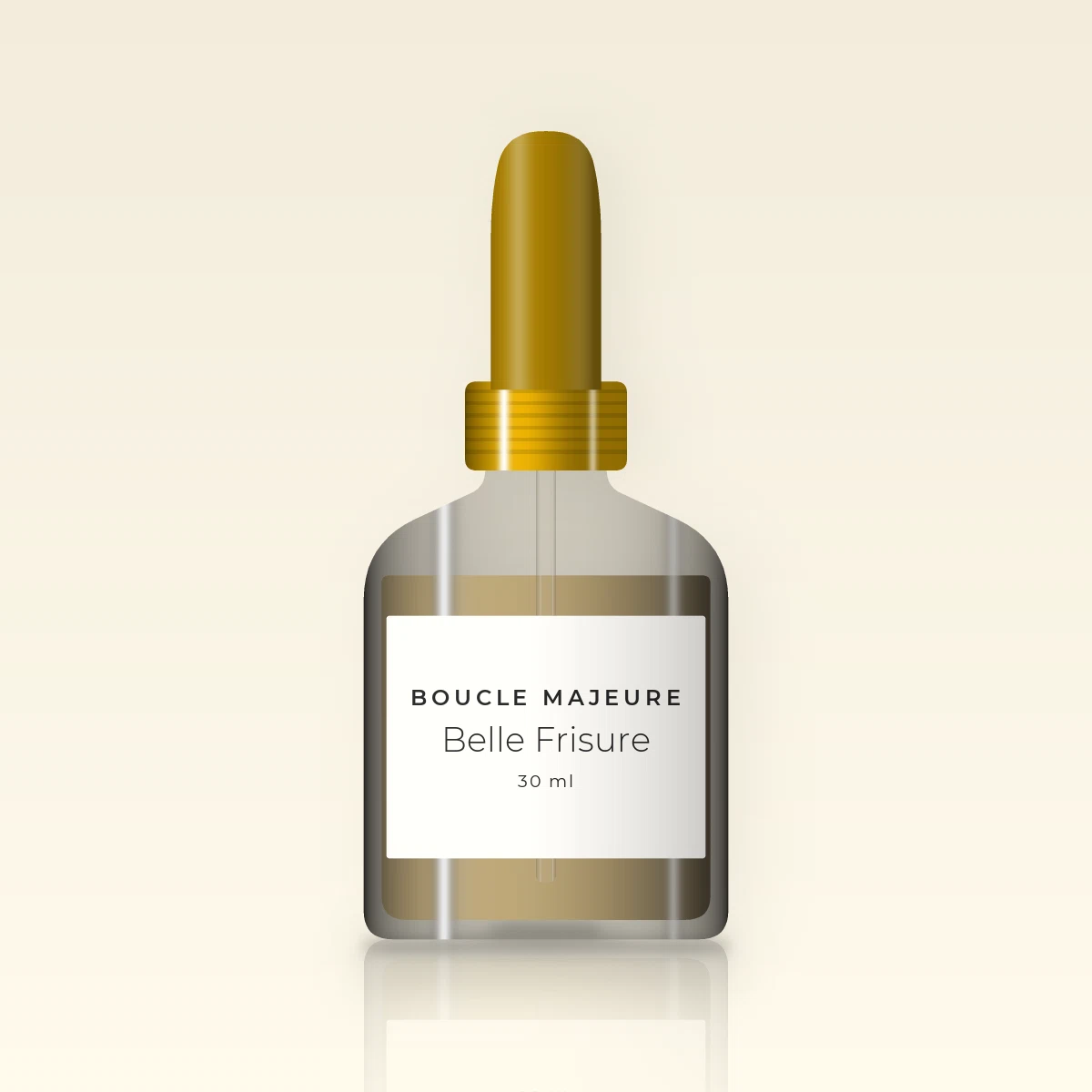 Huile capillaire Belle Frisure à l'olive – Boucle Majeure, flacon compte-gouttes 30 ml