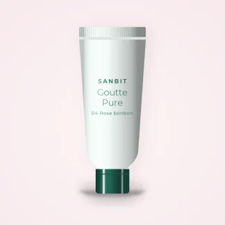 Gloss douceur Goutte Pure – Sanbit, tube 6 ml, teinte 04 Rose bonbon