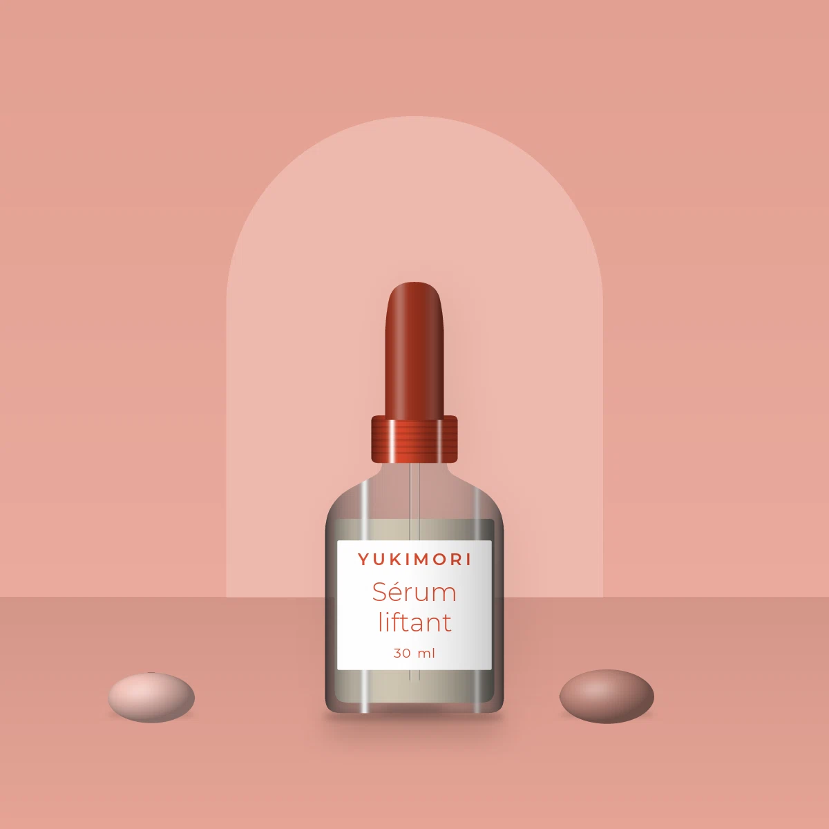 Sérum liftant au panthénol – Yukimori, photo d'ambiance