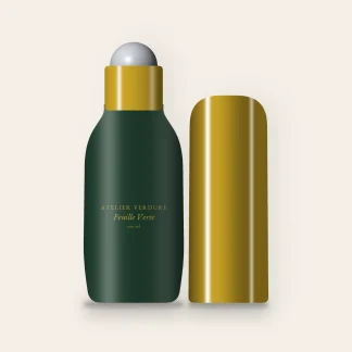 Déodorant Feuille Verte soin fraîcheur douce – Atelier Verdure, flacon roll-on 100 ml