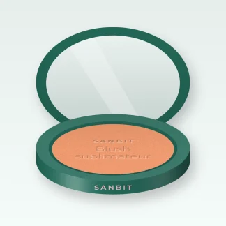 Blush sublimateur à la poudre de perle – Sanbit, boîtier 4 g, teinte 04 Abricot