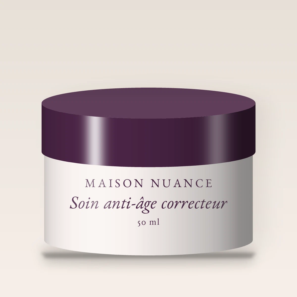 Soin anti-âge correcteur au complexe peptidique – Maison Nuance, pot 50 ml