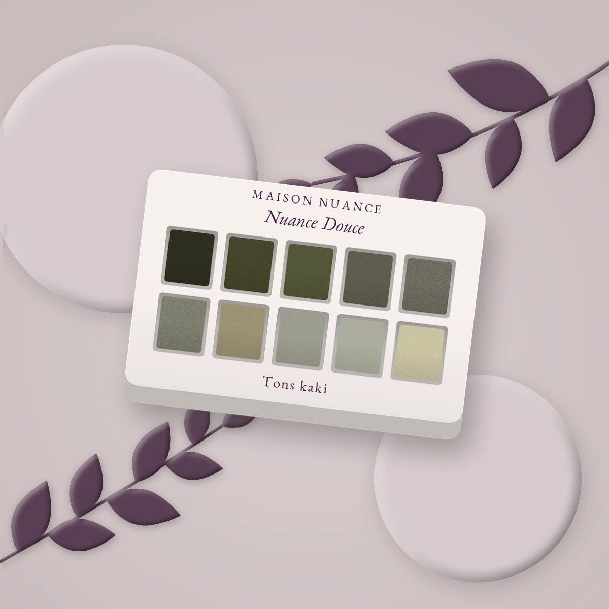Palette yeux haute pigmentation Nuance Douce – Maison Nuance, photo d'ambiance
