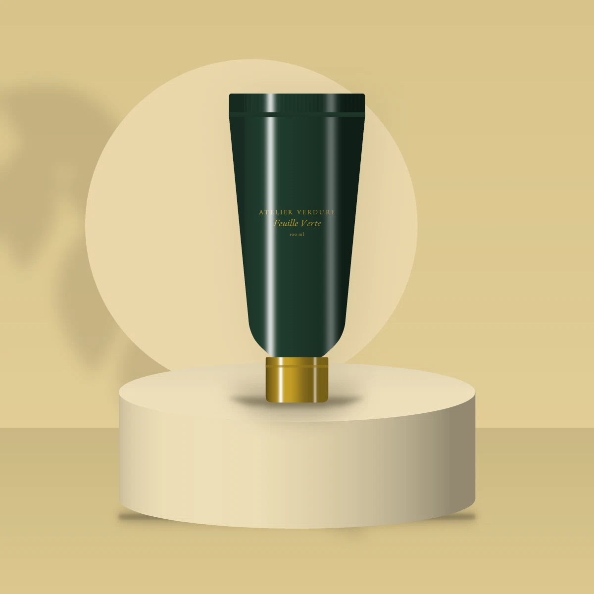 Gommage visage doux Feuille Verte – Atelier Verdure, photo d'ambiance