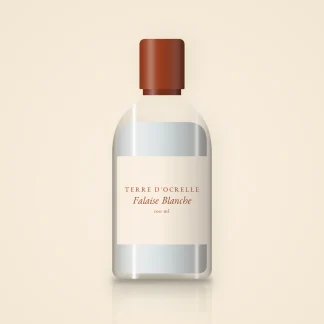 Gel douche Falaise Blanche à l'huile de noisette – Terre d'Ocrelle, flacon 100 ml