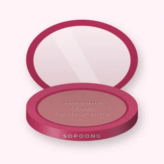 Blush couleur pure à l'huile d'abricot – Sopoong, boîtier 4 g, teinte 09 Bois de rose