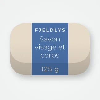 Savon visage et corps au curcuma – Fjeldlys, pain 125 g