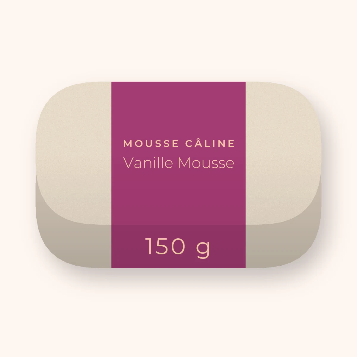 Savon Vanille Mousse surgras à l'huile de camélia – Mousse Câline, pain 150 g