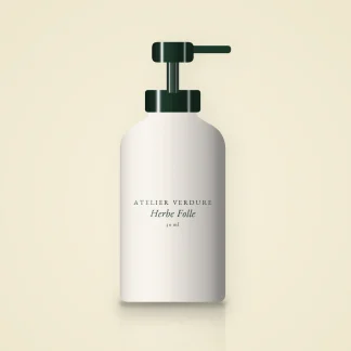 Sérum lissant Herbe Folle – Atelier Verdure, flacon-pompe 30 ml