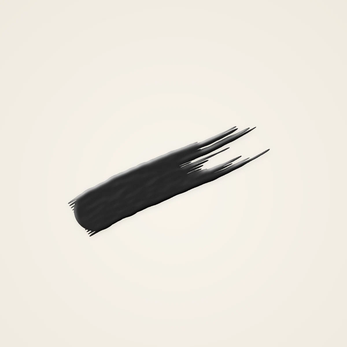 Mascara effet cils de poupée au beurre de karité – Balcon Pourpre, aperçu de la teinte Noir