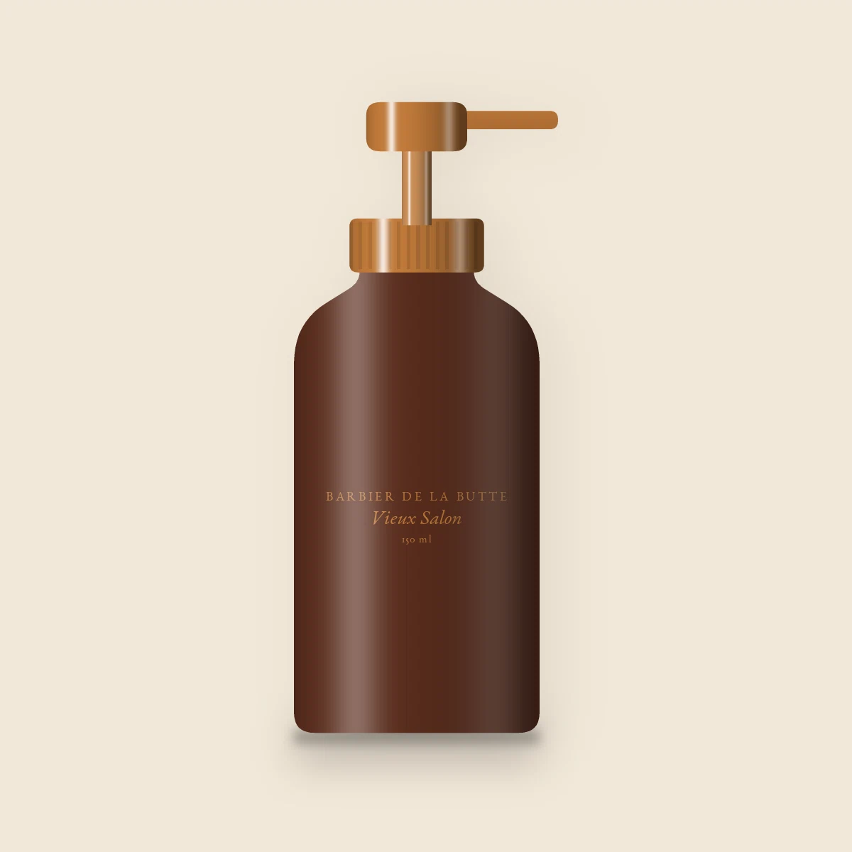 Soin sans rinçage Vieux Salon à l'eau de coco – Barbier de la Butte, flacon-pompe 150 ml
