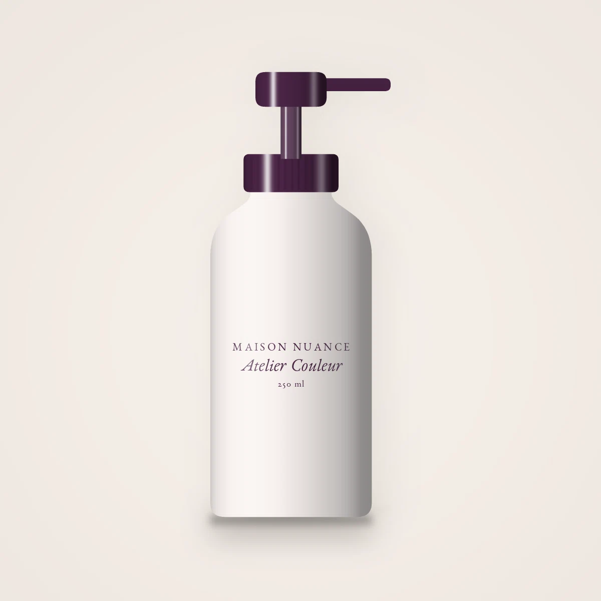 Lait corps Atelier Couleur à la provitamine B5 – Maison Nuance, flacon-pompe 250 ml