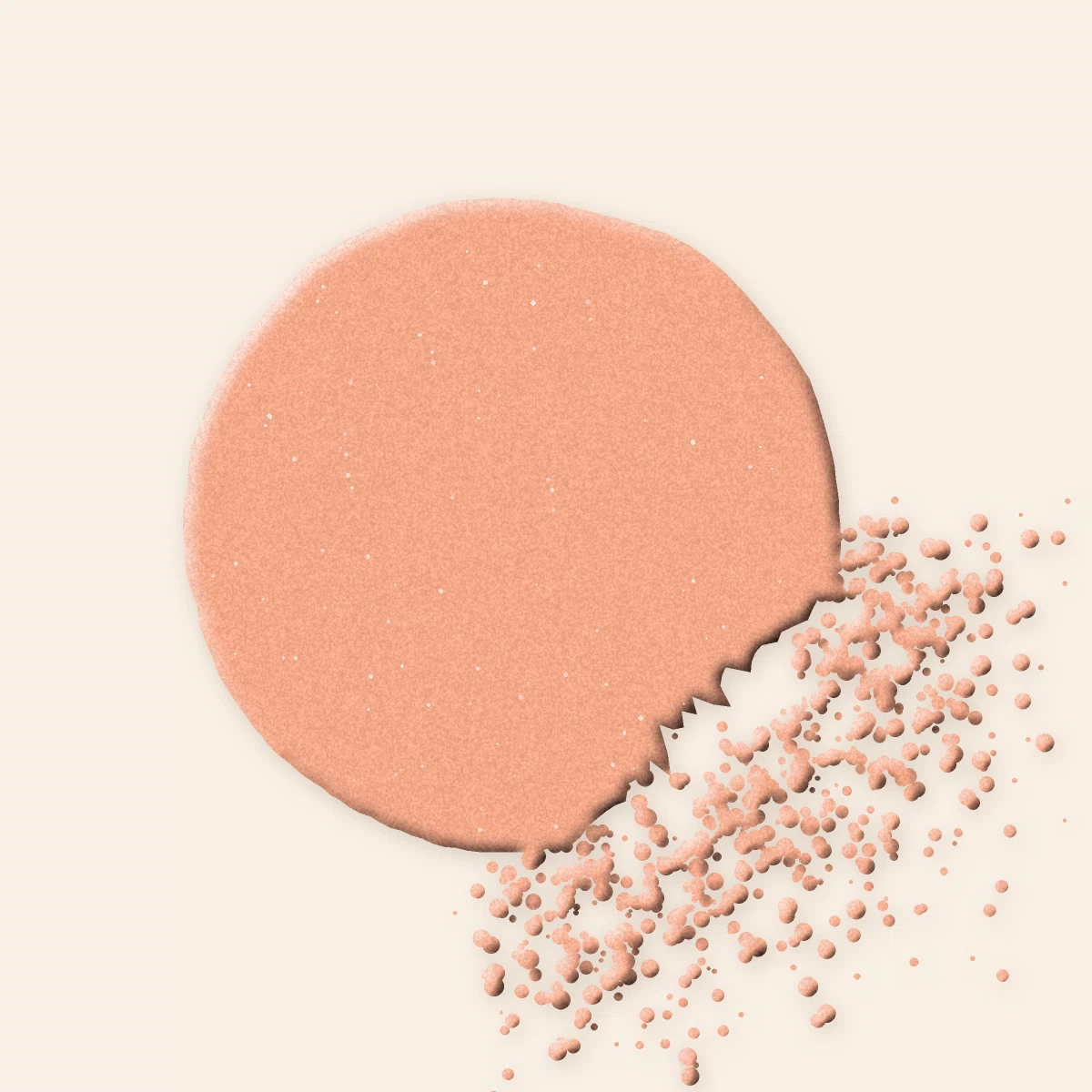 Blush Garrigue à la poudre de perle – Terre d'Ocrelle, aperçu de la teinte 03 Pêche