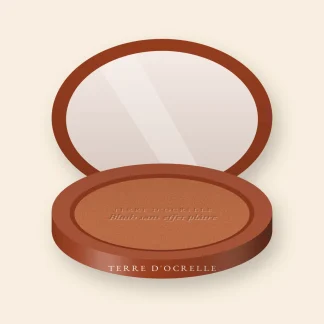 Blush sans effet plâtre à l'huile d'abricot – Terre d'Ocrelle, boîtier 6 g, teinte 13 Cuivré