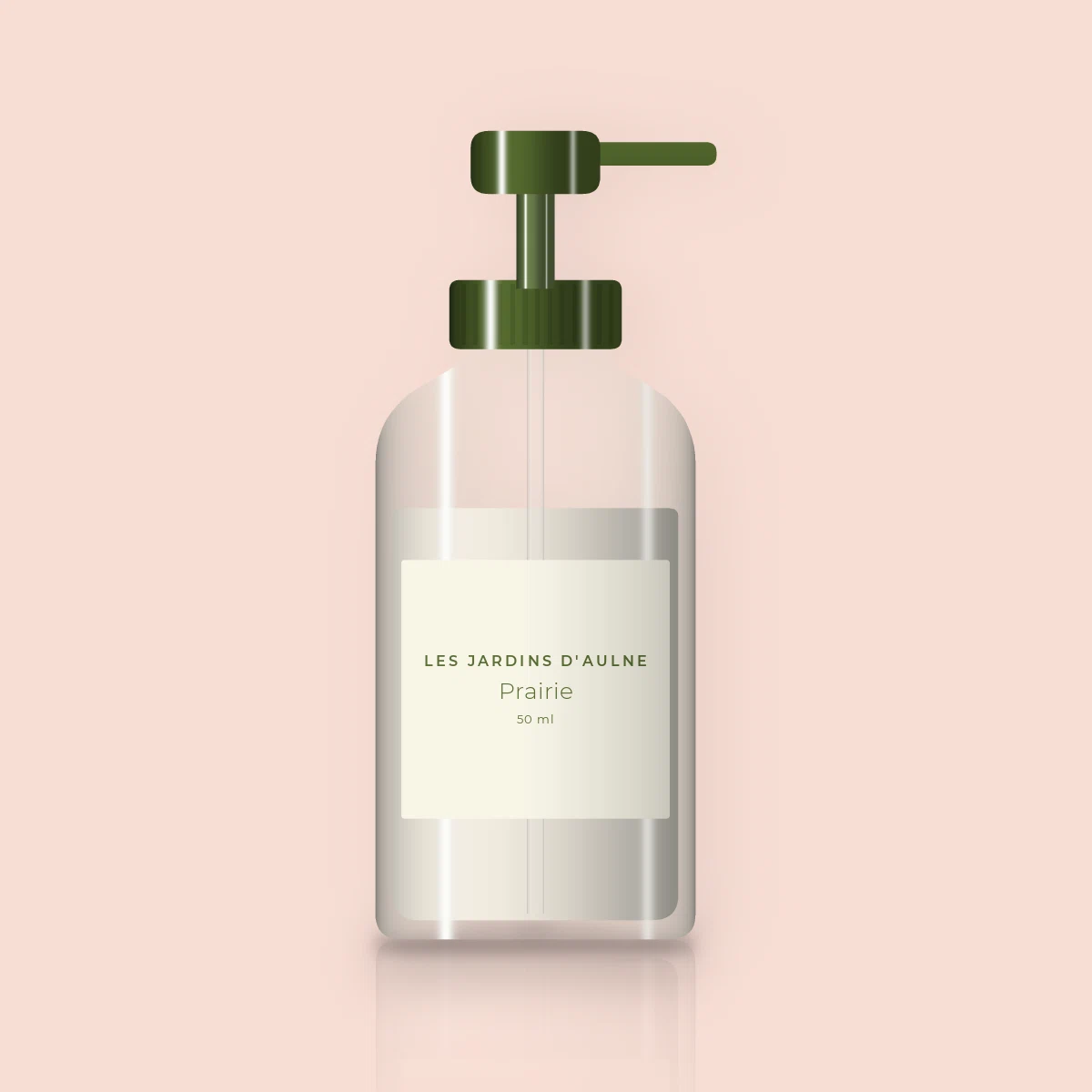 Crème solaire visage douce Prairie SPF 30 – Les Jardins d'Aulne, flacon-pompe 50 ml