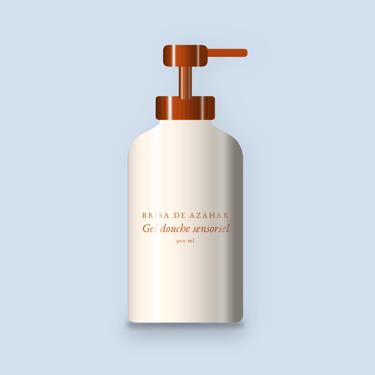 Gel douche et bain sensoriel au thé vert – Brisa de Azahar, flacon-pompe 500 ml