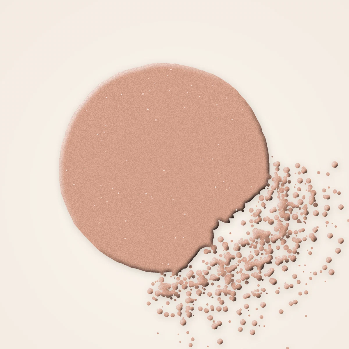 Terre de soleil Falaise Blanche confort – Terre d'Ocrelle, aperçu de la teinte 02 Sable rosé