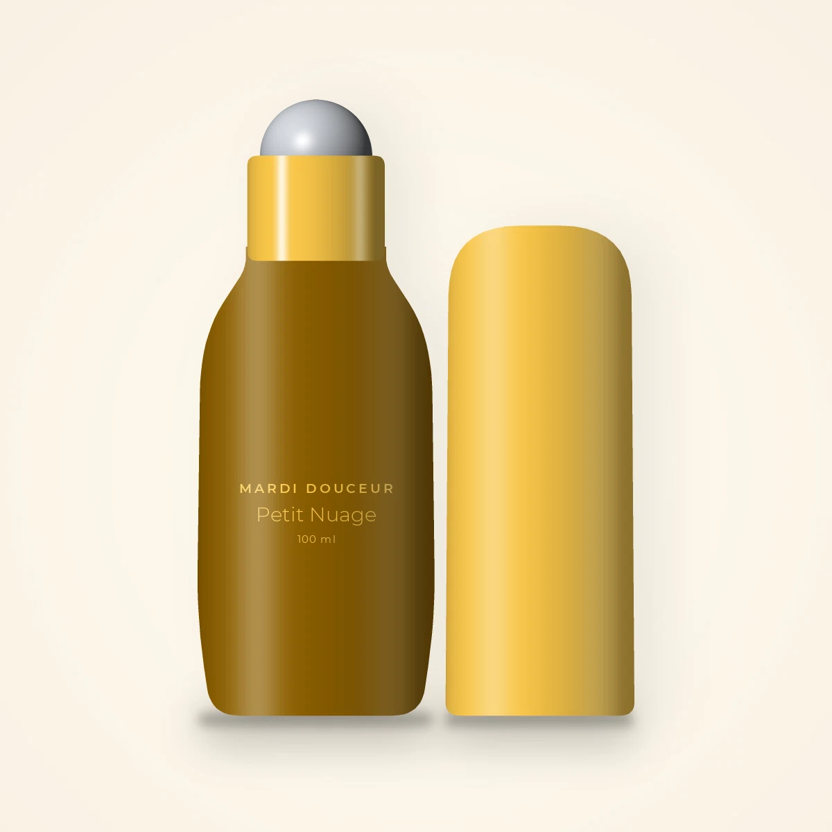 Déodorant Petit Nuage au houblon – Mardi Douceur, flacon roll-on 100 ml