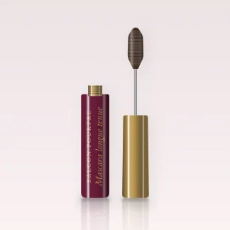 Mascara longue tenue au bambou – Balcon Pourpre, flacon et brosse 10 ml, teinte Brun