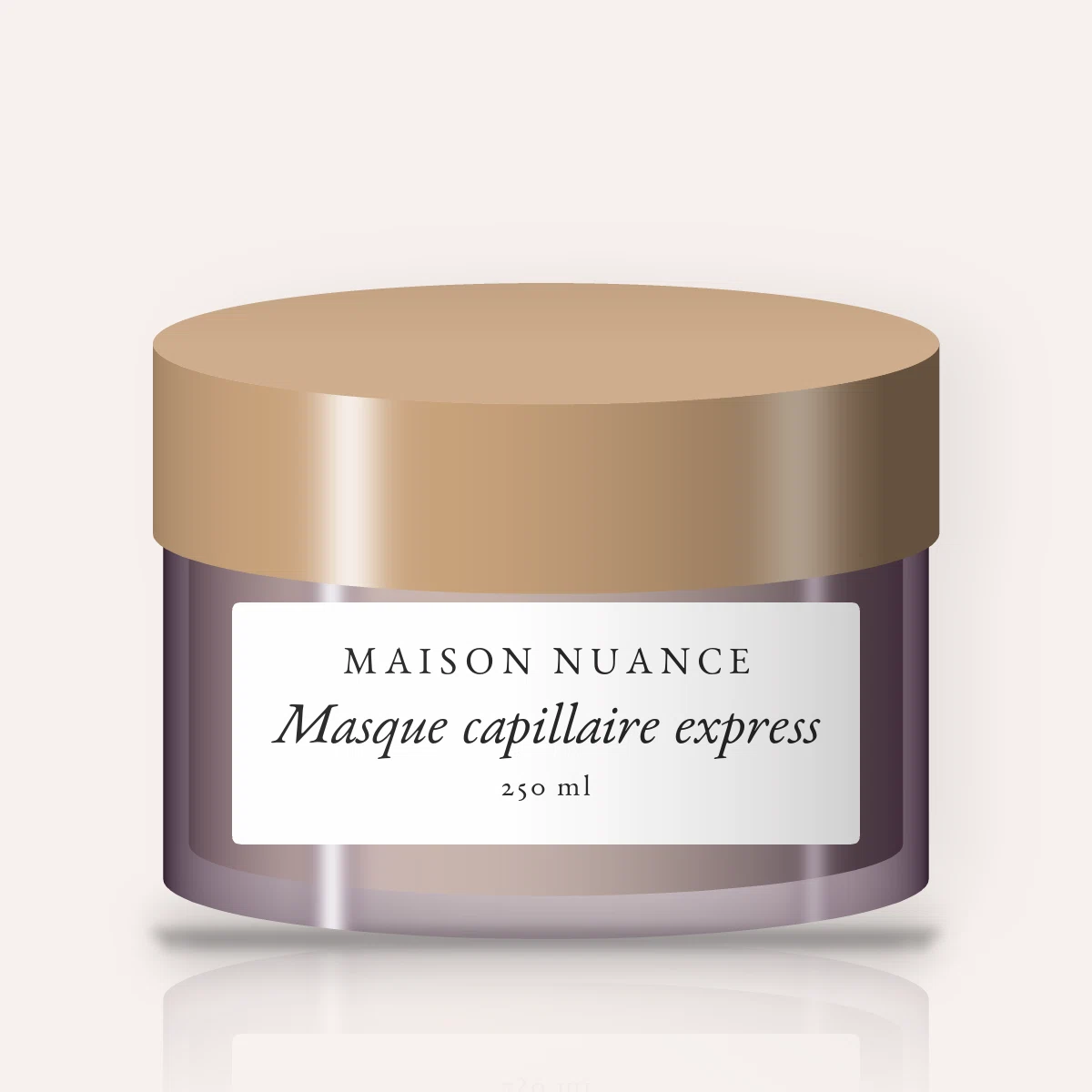 Masque capillaire express à l'huile d'argan – Maison Nuance, pot 250 ml