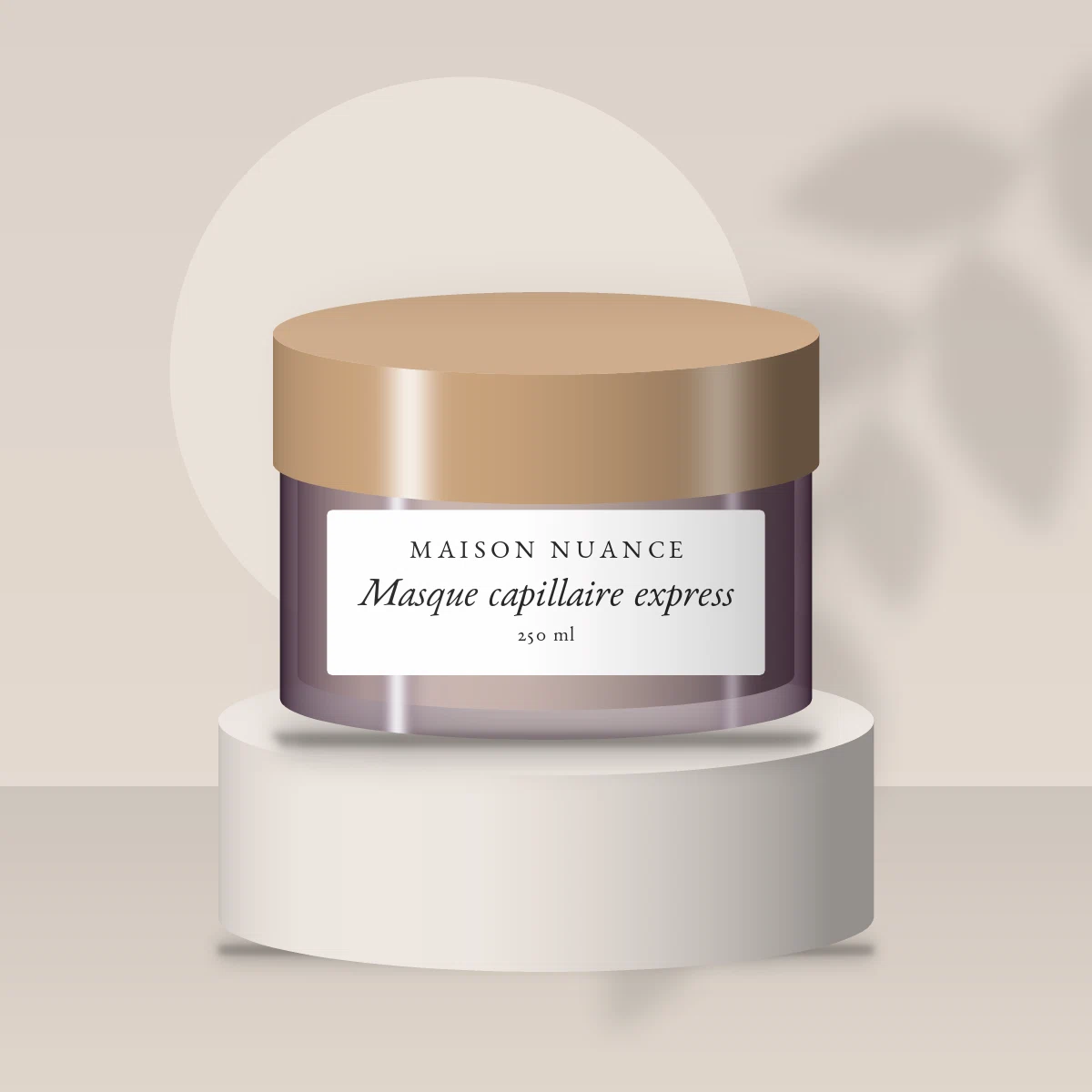 Masque capillaire express à l'huile d'argan – Maison Nuance, photo d'ambiance