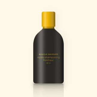 Après-shampooing fraîcheur aux protéines de soja – Boucle Majeure, flacon 150 ml