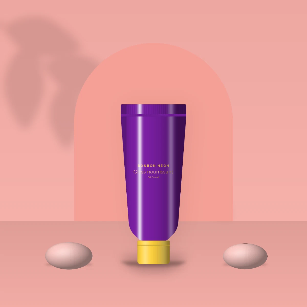 Gloss nourrissant à la fleur de cerisier – Bonbon Néon, photo d'ambiance
