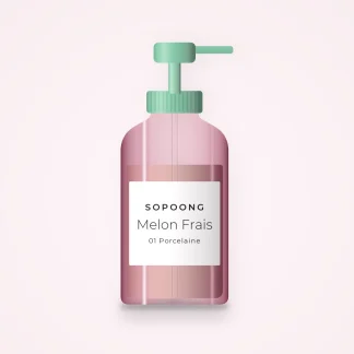Fond de teint couvrance légère Melon Frais – Sopoong, flacon-pompe 35 ml, teinte 01 Porcelaine