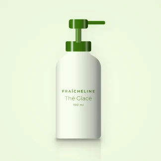 Huile capillaire Thé Glacé au camélia – Fraîcheline, flacon-pompe 100 ml