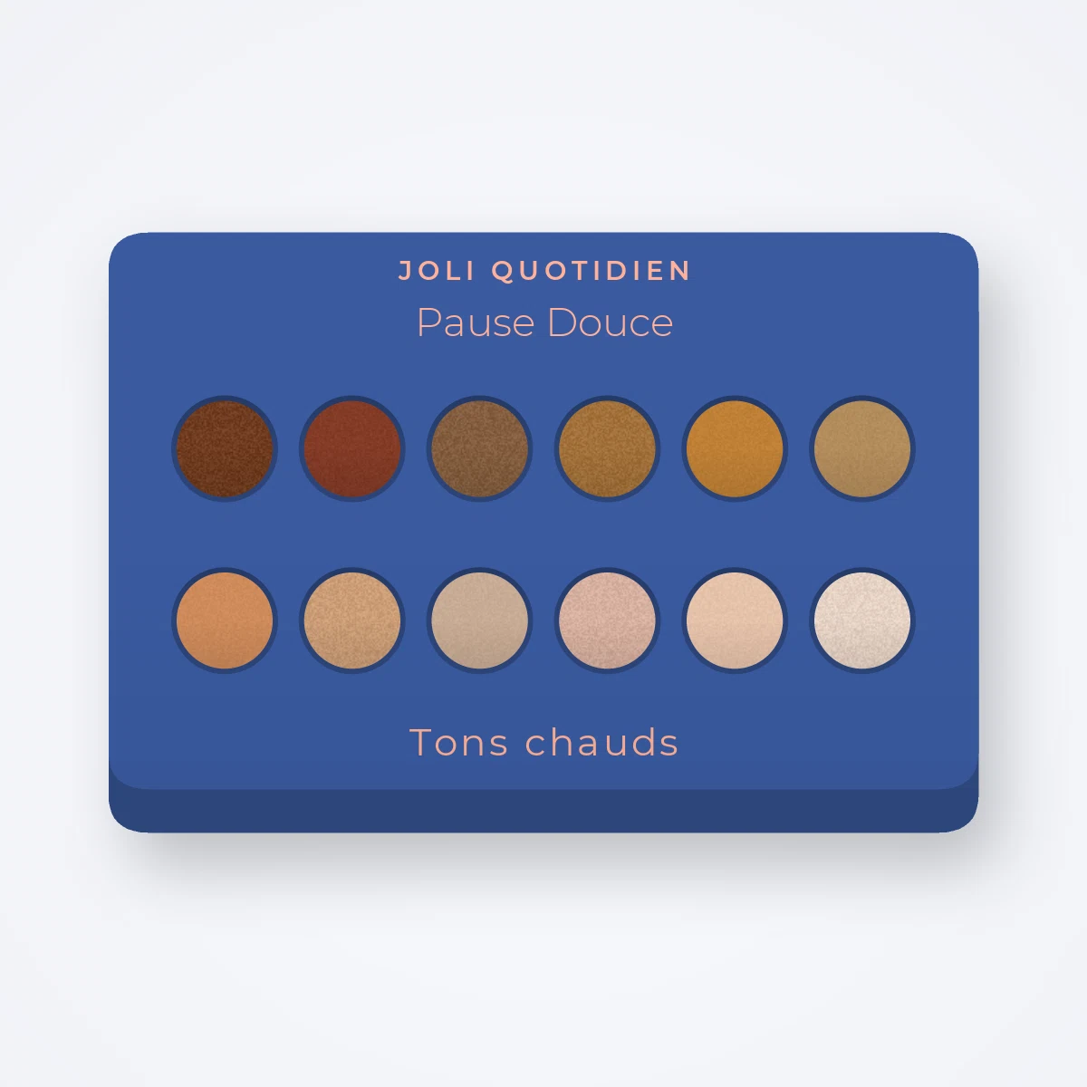 Palette yeux confort Pause Douce – Joli Quotidien, 9 × 1 g, teinte Tons chauds