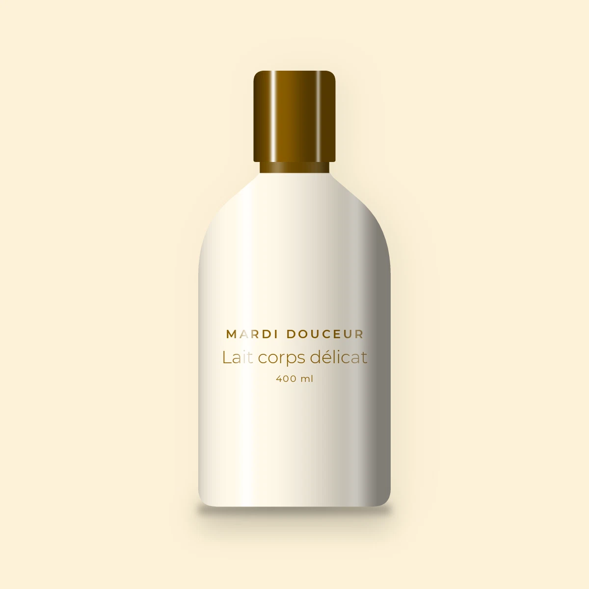 Lait corps délicat à l'acide hyaluronique – Mardi Douceur, flacon 400 ml