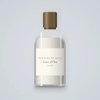 Après-shampooing Luce d'Oro à l'extrait de pomme – Pettine di Seta, flacon 200 ml