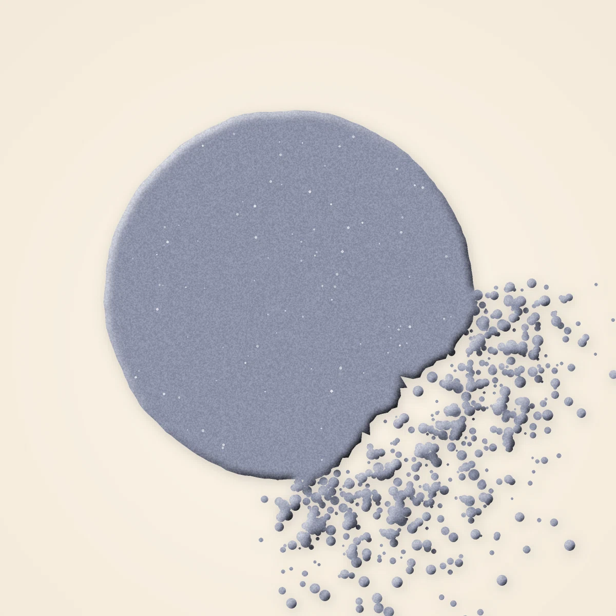 Palette yeux Sable Chaud sans effet poudreux – Terre d'Ocrelle, aperçu de la teinte Tons froids